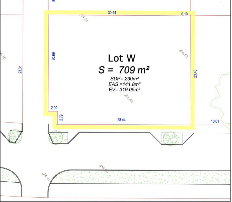 Terrain constructible - 709 m²