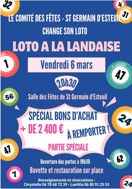 Loto du comité des fêtes