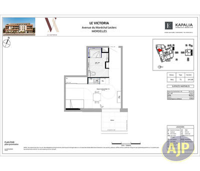 Appartement - 29 m² - 1 pièce