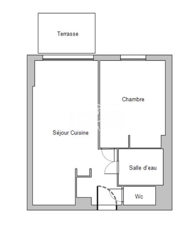 Appartement - 42 m² - 2 pièces