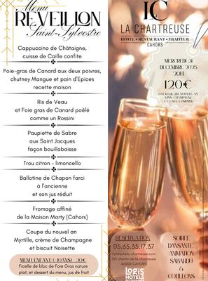 Menu de réveillon à la Chartreuse