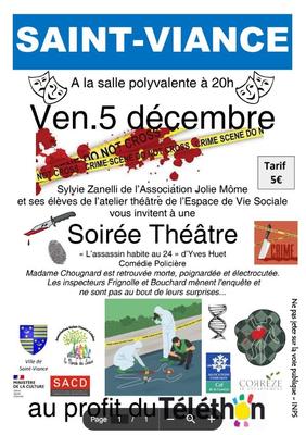 Soirée Théatre : &quot;L'assasin habite au 24&quot;