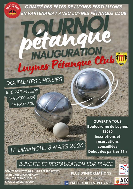 Inauguration Luynes Pétanque Club