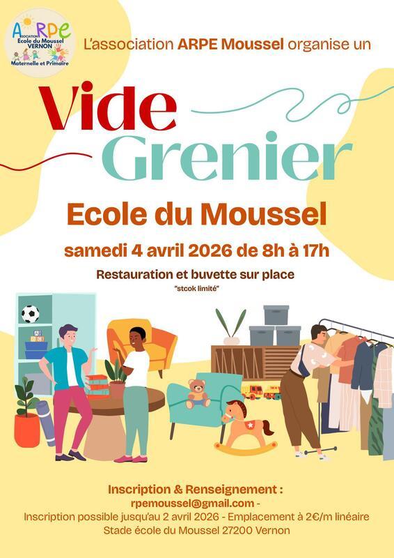 Vide grenier à l'école du moussel