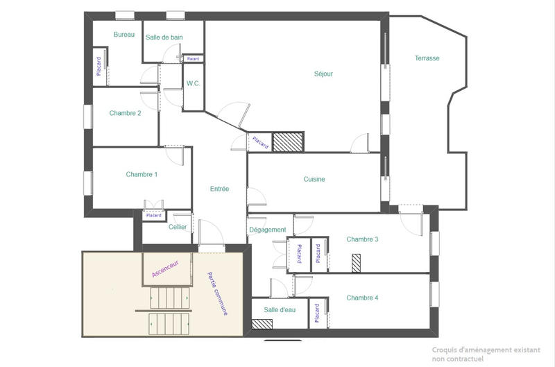 Appartement - 135 m² - 5 pièces