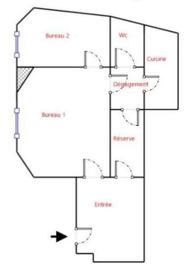Appartement - 44 m² - 2 pièces