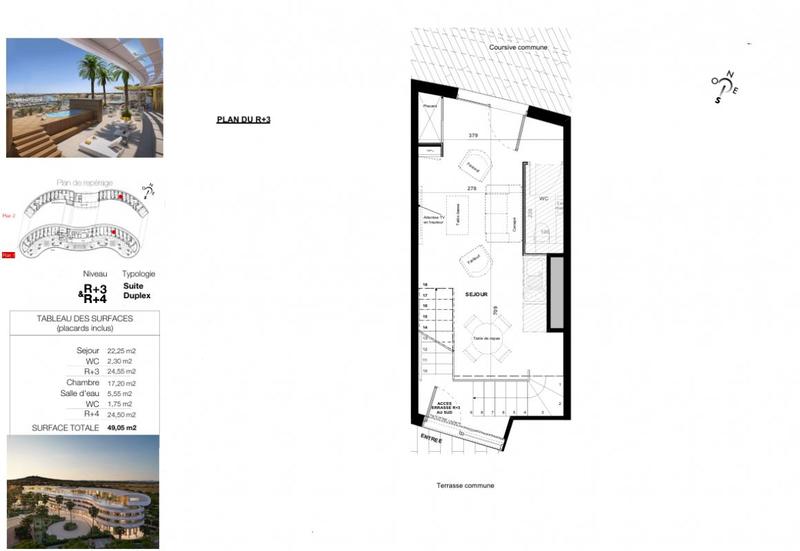 Appartement - 49 m² - 2 pièces