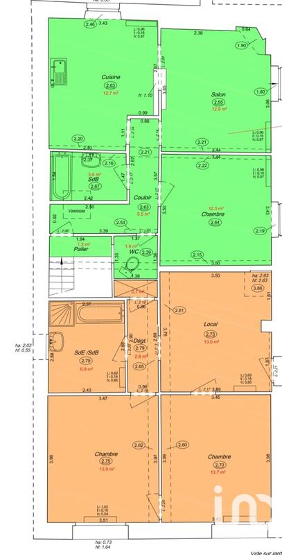 Maison de ville - 225 m² - 14 pièces