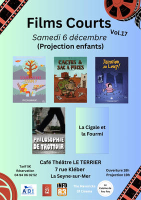 Films Courts Vol.17 (Projection enfants)