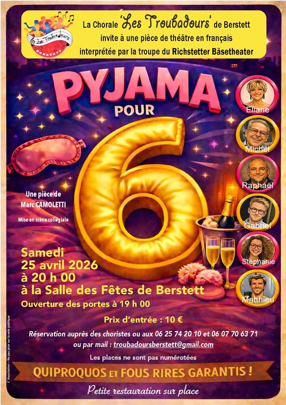 Théâtre : Pyjama pour 6