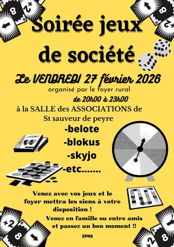 Soirée Jeux de Societe