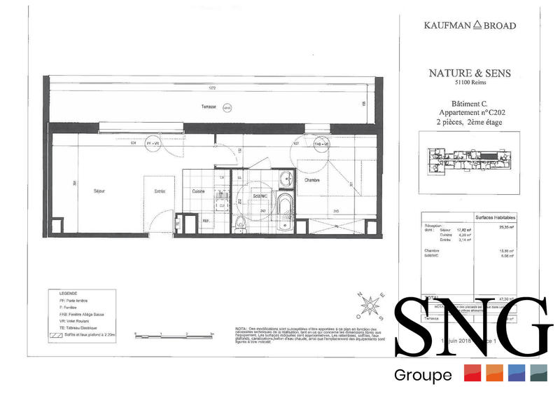 Appartement - 47 m² - 2 pièces