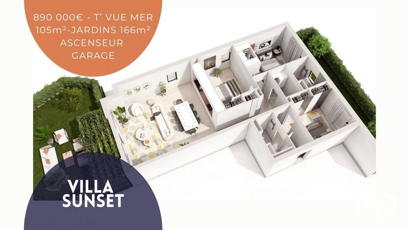 Appartement - 105 m² - 4 pièces