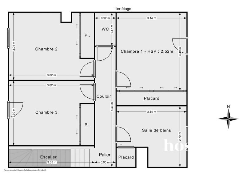 Maison - 80 m² - 4 pièces