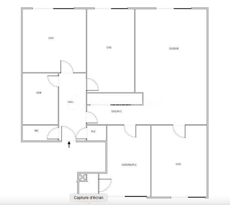 Appartement - 87 m² - 4 pièces