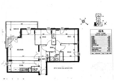 Appartement - 78 m² - 4 pièces