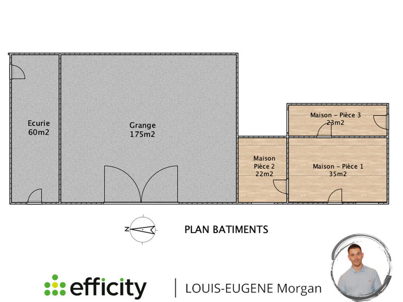 Corps de ferme - 1 376 m² - 5 pièces