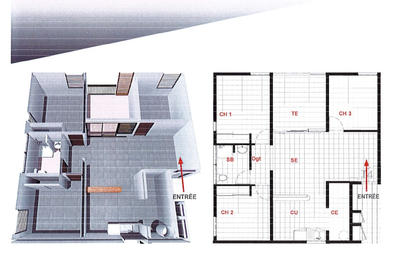 Appartement - 77 m² - 4 pièces