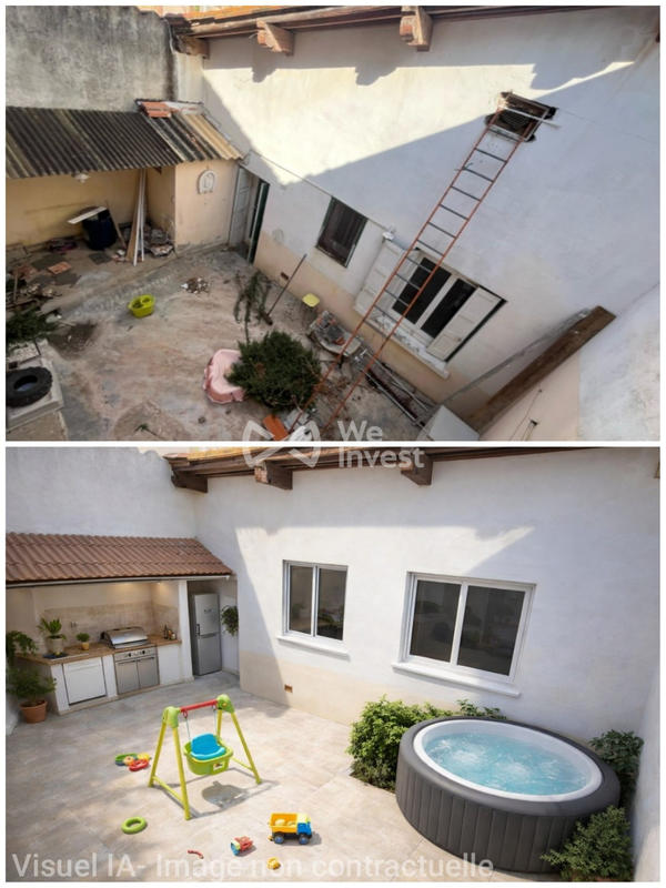 Maison ancienne - 60 m² - 3 pièces