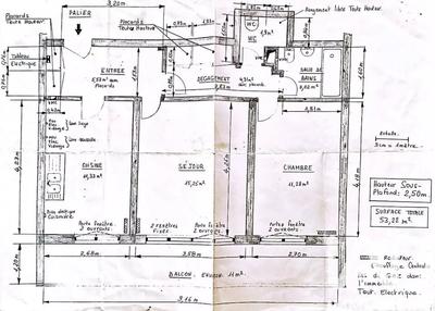 Appartement - 53 m² - 2 pièces