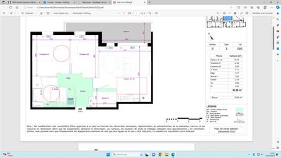 Appartement - 62 m² - 3 pièces