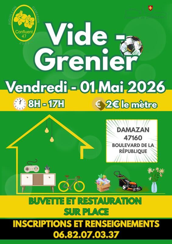 Vidé grenier confluent football 47