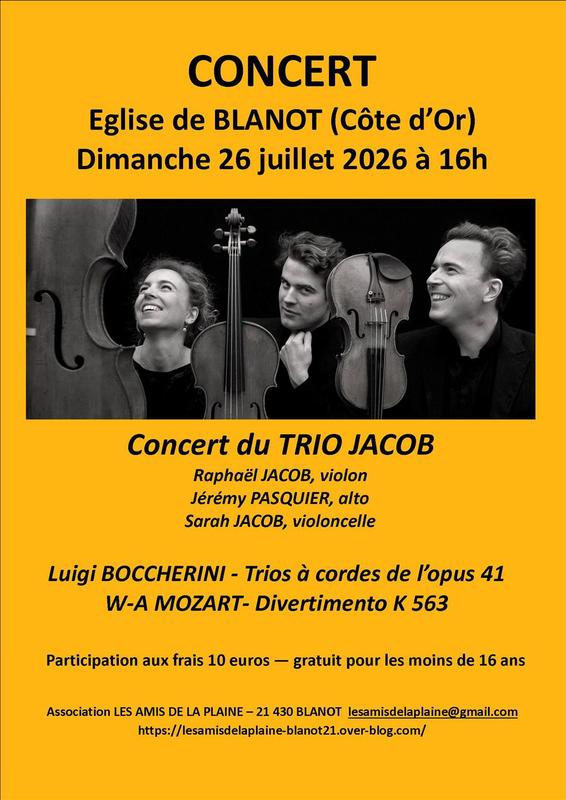 Concert du Trio Jacob
