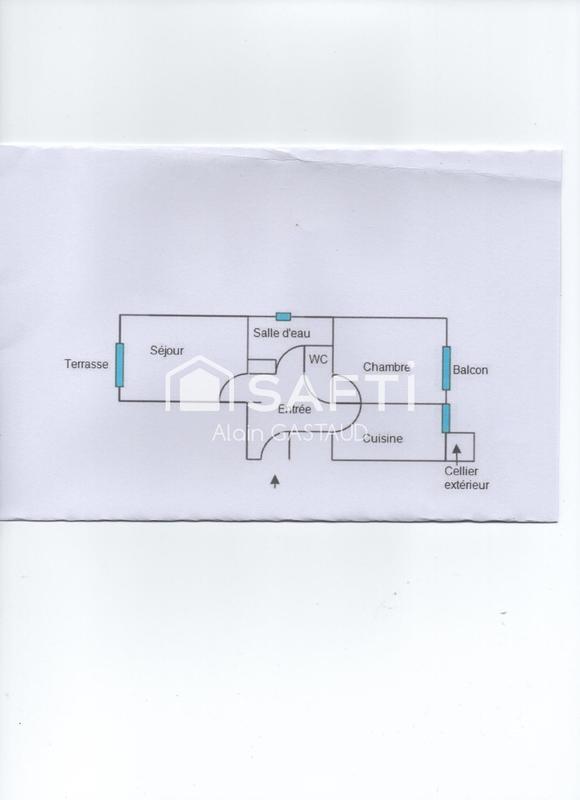 Appartement - 48 m² - 2 pièces