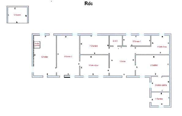 Maison ancienne - 98 m² - 5 pièces