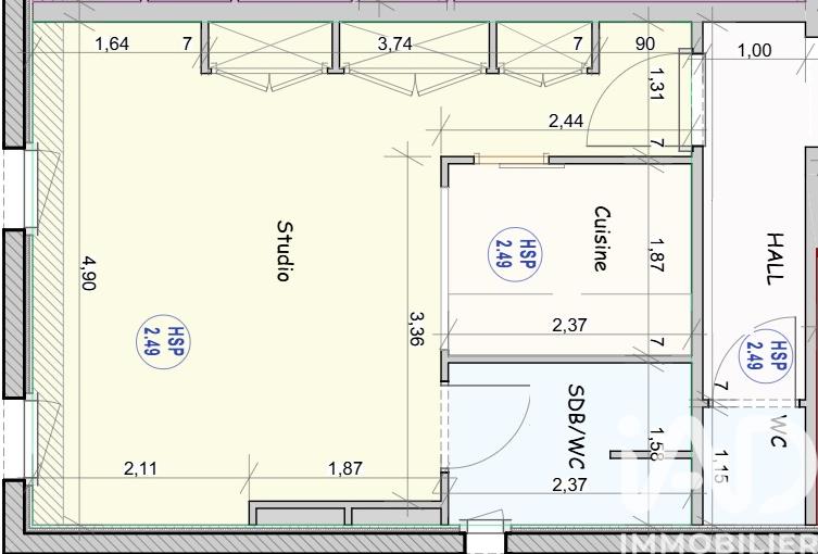 Appartement - 32 m² - 1 pièce