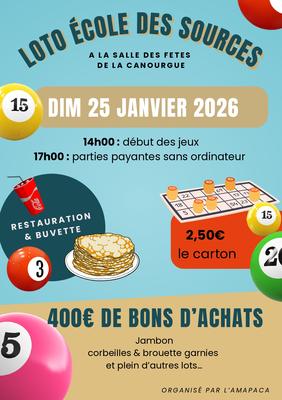 Loto de l'Ecole des Sources