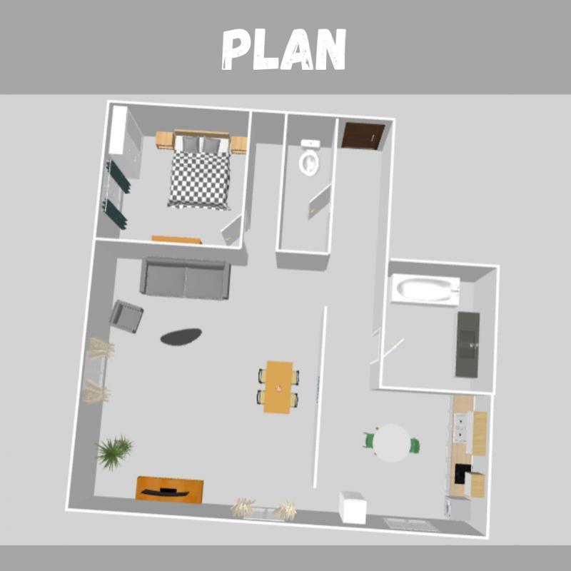 Appartement - 53 m² - 2 pièces