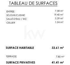 Appartement - 34 m² - 2 pièces