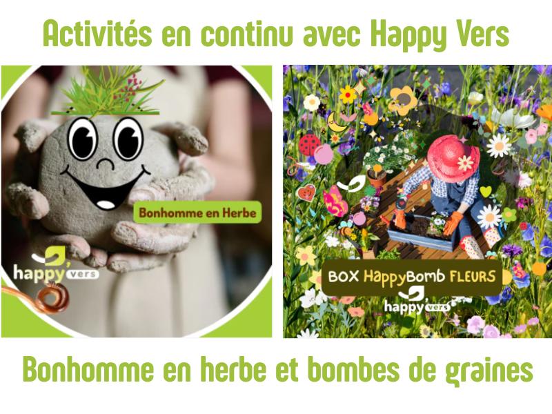 Semaine de la Biodiversité - Atelier Bombes de graines et bonhomme en herbe avec Happy Vers à Terres d'Oiseaux