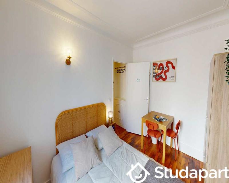 Chambre - 17 m² - 1 pièce