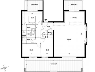 Appartement - 138 m² - 4 pièces