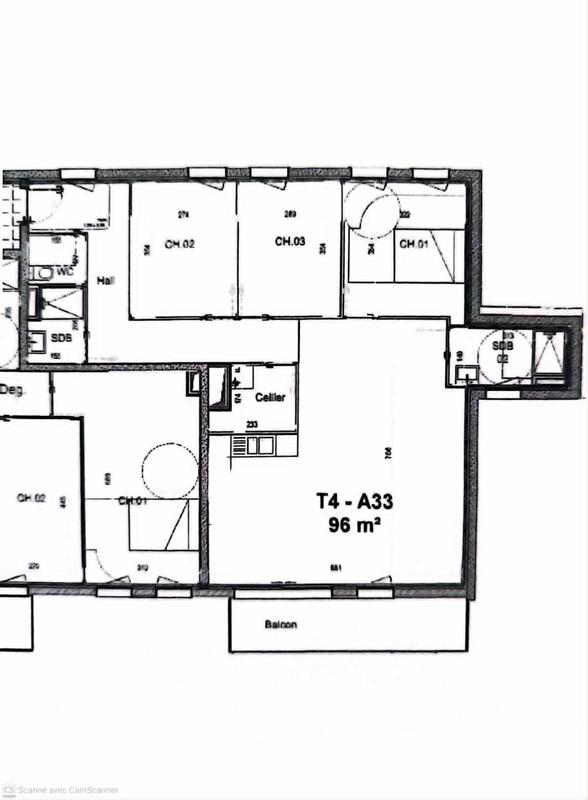 Appartement - 96 m² - 4 pièces