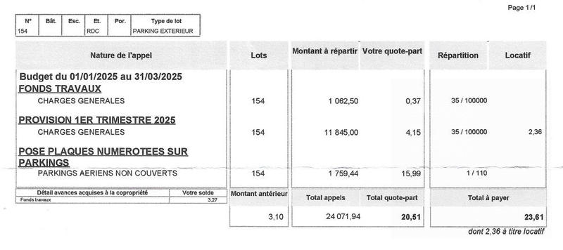 Parking / Garage - 12 m²