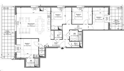 Appartement - 109 m² - 5 pièces