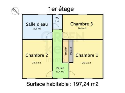 Maison - 197 m² - 5 pièces