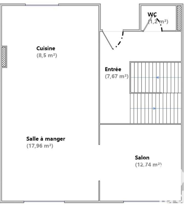 Duplex - 90 m² - 4 pièces