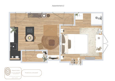 Appartement - 27 m² - 2 pièces