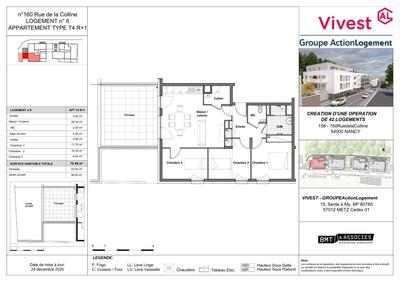 Appartement - 70 m² - 4 pièces