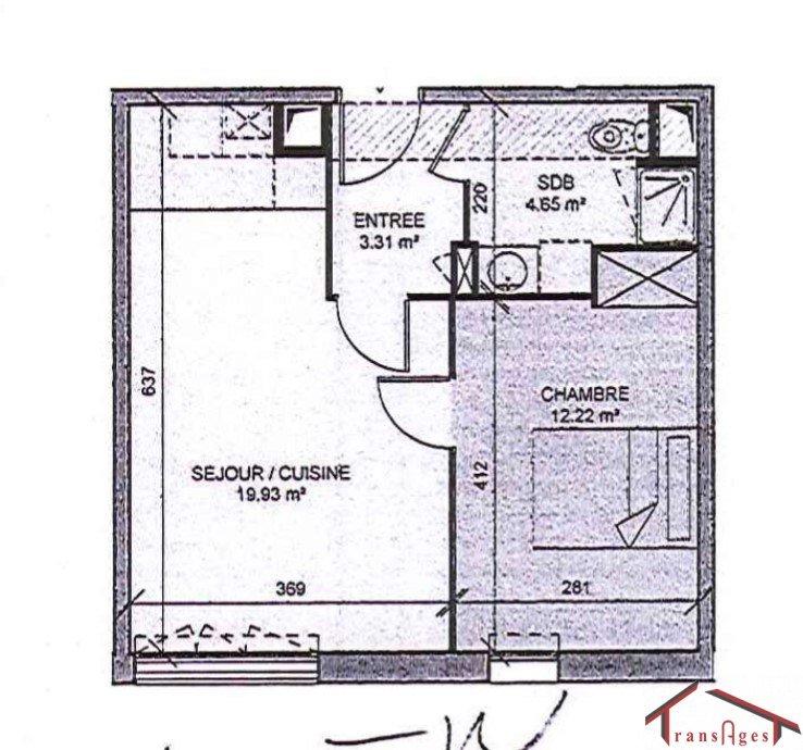 Appartement - 40 m² - 2 pièces
