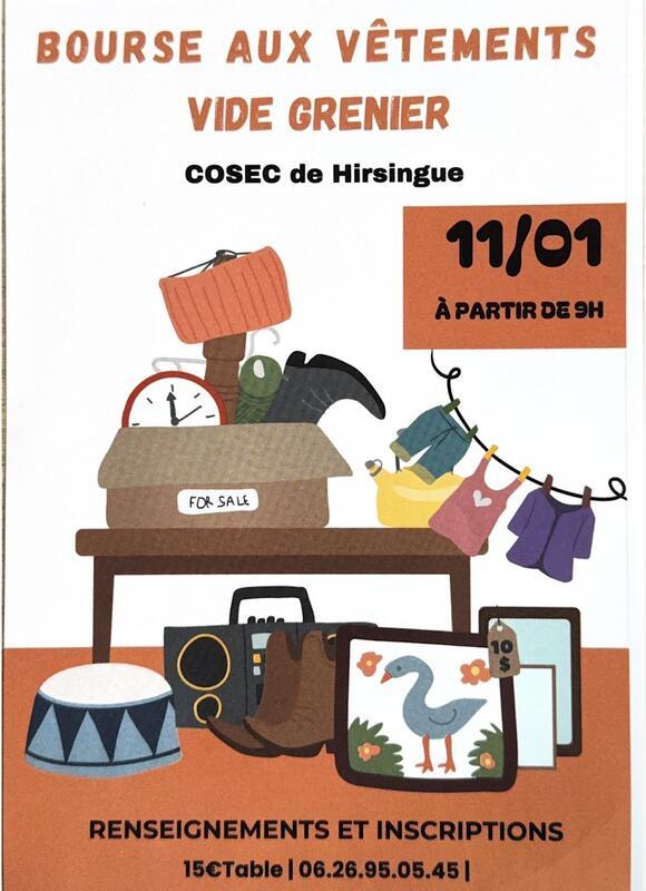 Bourse aux vêtements - vide grenier