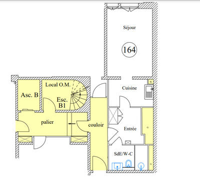 Appartement - 29 m² - 1 pièce