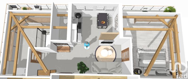 Appartement - 55 m² - 2 pièces