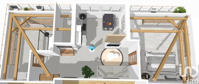 Appartement - 55 m² - 2 pièces