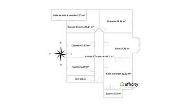 Appartement - 129 m² - 5 pièces