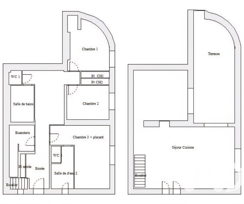 Maison de ville - 153 m² - 5 pièces